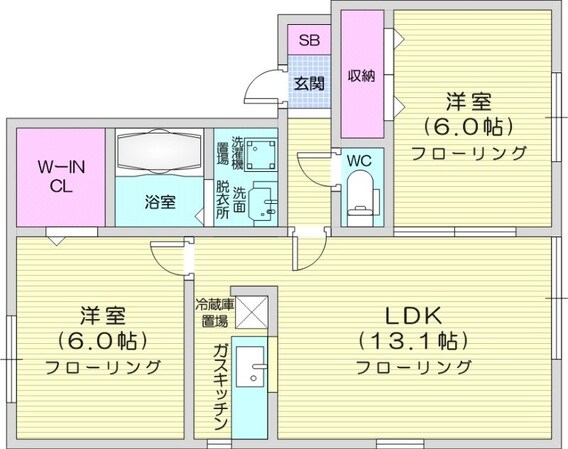 麻生駅 徒歩15分 3階の物件間取画像